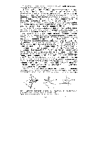 Рис. 37. Октаэдрическая форма комплекса (а) и геометрические изомеры тетрахло-родиамминплатины ( У)-цис-(6) и транс-изомер (в) черный кружок — комплексообразователь светлые кружки — лигаяды