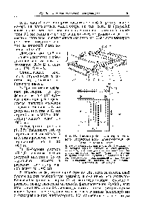 Фиг. 15. <a href="/info/855414">Схема прибора</a> для горизонтального средневольтного электрофореза на бумаге с охлаждением.