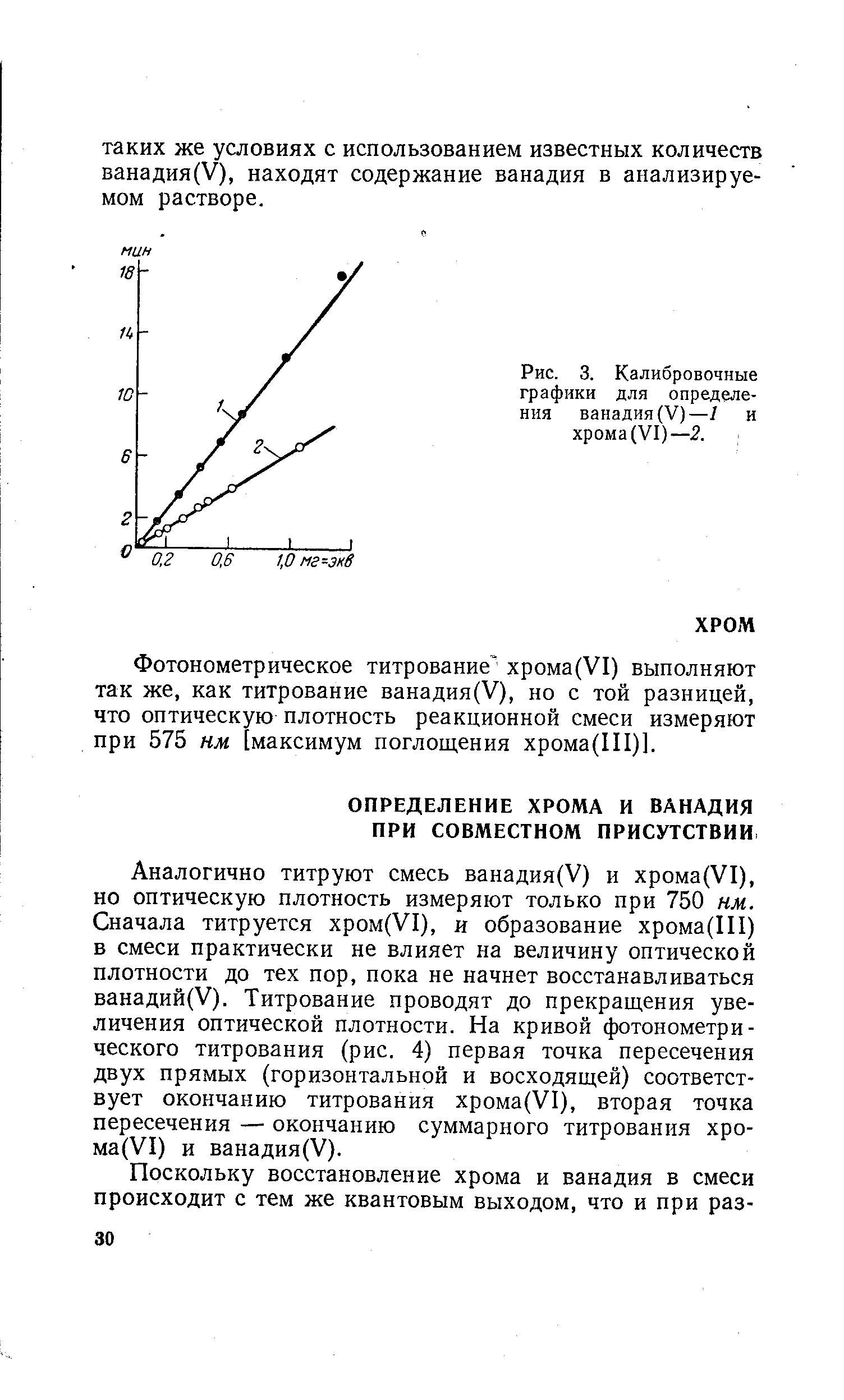 Определение хрома и ванадия при совместном присутствии - Справочник .