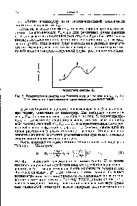 Рис. 5. <a href="/info/4400">Потенциальная энергия</a> как <a href="/info/918423">функция координаты</a> реакции Со. А, В и С — точки, в которых <a href="/info/1843161">возможно применение</a> теории возмущений.