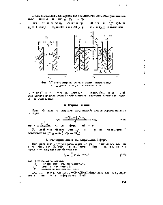 Фиг. 40. Расчет <a href="/info/1496639">теплопроводности через цилиндрическую стенку</a> а — однослойная стенка б — многослойная стенка.