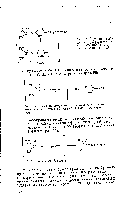 Рис. 55. Схема нуклеофильного замещения, в результате которого <a href="/info/16426">кислотный остаток</a> вытесняется ферментом.