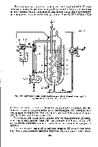 Рис. 118. Автоматический воздухоотделитель АВ-4 (обозначения трубопроводов те же, что на рис. 117).