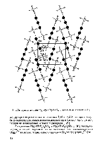 Рис.59а. <a href="/info/2548">Кристаллическая структура</a> Нйз(АзРб)2, проекция па плоскость (100)