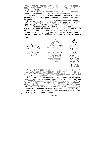 Рис. 30. <a href="/info/14792">Строение комплексов</a> с <a href="/info/2327">координационным числом</a> 4 (представления на основе поляризационной теории)