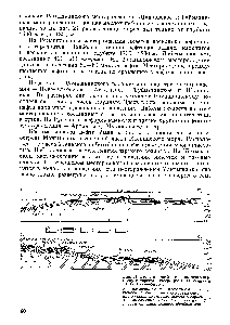 Рис. 24, <a href="/info/1645115">Геологический профиль</a> через вершину Татарского свода (по Е. Н. Семину и Ю. П. Гаттенбергу).