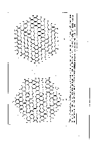 Рис. 5. Углеводород С222Н42 (а) ряда <a href="/info/155619">симметричных продуктов</a> дегидроконденсации бензола, образованный четырьмя завершенными циклами дегидроконденсации бензола, и углеводород С216Н36 (б) ряда короненоподобных продуктов, образованный шестью завершенными циклами дегидроконденсации этилена