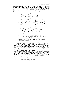Рис. 51. Влияние несвязывающих электронных пар (Е) центрального атома на <a href="/info/1014199">пространственную конфигурацию</a> молекул 