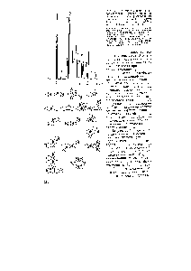 Рис. 17.4. Хроматограмма полиароматических углеводородов на <a href="/info/168528">силикагеле модифицированном</a> прививкой н-<a href="/info/53013">алкильных групп</a> (элюент ацетонитрил — вода). (Q. L. Di esare et al., 1981) 
