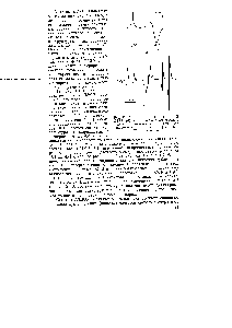 Рис. III.16. Спектры ЭПР (а) и Н ДЭЯР (б) при установленном значении индукции, помеченном стрелкой, для замороженного раствора [Tii aHj)- (СзНб)] в толуоле