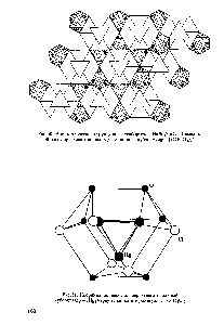 Рис.51. <a href="/info/84455">Координационный полиэдр</a> —гексагональный кубооктаэдр —(Н8з)-треугольника в терлингуаите Н 1О2С12