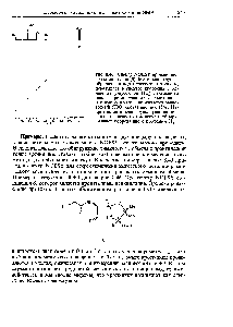 Рис. 8.46. Спектр NOESY <a href="/info/897883">производного пенициллина</a> (8). <a href="/info/27654">Метильная группа</a>, обрашенная под <a href="/info/610525">плоскость молекулы</a>, показывает в спектре кросс-пик с одним из Э-протонов (Hj) <a href="/info/1154782">лактамного цикла</a>. При облучении <a href="/info/52433">этого метила</a> на лактамном протоне проявляется равновесный ЯЭО, составляющий 15%. Напротив, <a href="/info/27654">метильная группа</a>, расположенная над <a href="/info/610525">плоскостью молекулы</a>, обнаруживает корреляцию с протоном Hj.