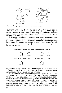 Рис. 1.5. <a href="/info/1617233">Молекулы разветвленного</a> и сшитого полимеров.