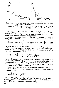 Рис. 8. <a href="/info/24144">Спектральная плотность</a> (а) и <a href="/info/208065">функция автокорреляции</a> (б) при случайном <a href="/info/15829">движении частиц</a> в кипящем слое, а 1—Ь=1 (<a href="/info/50837">циркуляционная модель</a> —ЦМ) 2 —1,=2 (ЦМ) 3 — Ь>5 (ЦМ диффузионная модель —ДМ), б Ф = 0,8 1 — (ЦМ) 2 — Ь=2 (ЦМ) 3 —