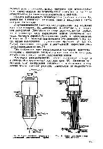 Рис. 54. <a href="/info/152331">Схема выпарного аппарата</a> с центральной циркуляционной трубой