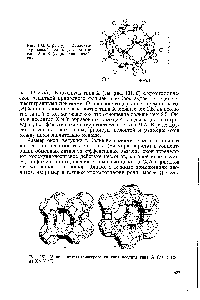 Рис. 130. Структура кубооктаэдрической единицы цеолитов типа А и X (<a href="/info/504460">содалитовой</a> ячейки)