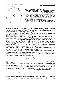 Рис. 8-11. Модель <a href="/info/1117693">атома водорода</a>, предложенная Бором. Электрон с массой движется по круговой орбите со скоростью и на расстоянии г от ядра с массой т . Чтобы объяснить <a href="/info/132721">спектр атомарного водорода</a>, показанный на рис. 8-8, или <a href="/info/1503656">диаграммное представление</a> уравнения Ридберга, изображенное на рис. 8-10, Бору пришлось постулировать, что <a href="/info/18062">угловой момент электрона</a> m vr принимает значения, <a href="/info/1636285">ограниченные целочисленными</a> <a href="/info/1587440">кратными величины</a> к/2п. Целочисленные множители, на которые умножается величина к/2п, представляют <a href="/info/1795776">собой</a> не что иное, как JИ лa и, указанные на рис. 8-10.