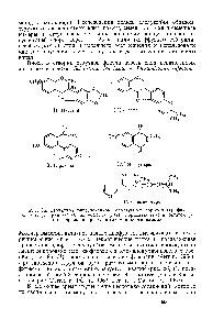 Рис. 86. Структура <a href="/info/182698">фитоалексинов</a>, образуемых горохом (/), фасолью II), орхидеей Or his fniUtaris (III), морковью (IV) и бататом (К) при заражении различными микроорганизмами