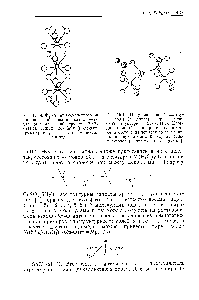 Рис. 15.15. Окружение <a href="/info/1616147">пятой молекулы</a> воды (в центре) в <a href="/info/2548">кристаллической структуре</a> Си304-5 Н20. <a href="/info/1640720">Координационный октаэдр</a> вокруг атома меди состоит из четырех <a href="/info/5256">молекул воды</a> и <a href="/info/1696521">двух</a> атомов кислорода сульфат-ионов (заштрихованные кружки).