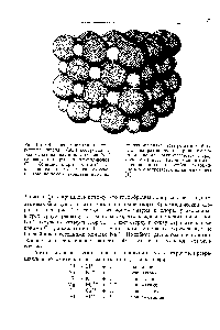 Рис. 1-5. Обычная <a href="/info/18333">поваренная соль</a> (<a href="/info/1942">хлорид натрия</a>, Na I) построена из тесно упакованных <a href="/info/509581">ионов натрия</a>, Ыа (маленькие шары), и хлорид-ионов, С1 (большие шары). Каждый ион с зарядом одного знака окружен шестью ионами с зарядами противо-